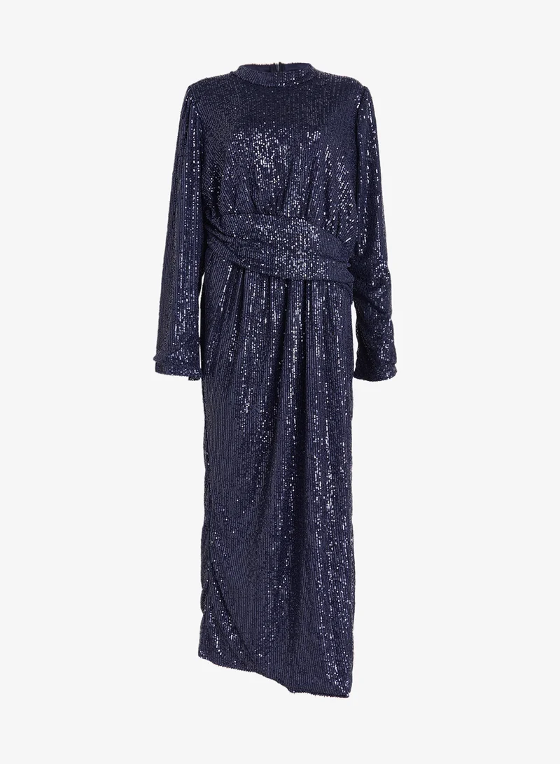 Khizana Plus size Shimmer Ruched Dress